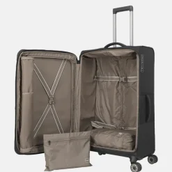 Reiskoffers^Travelite Crosslite 5.0 reiskoffer 77 cm black