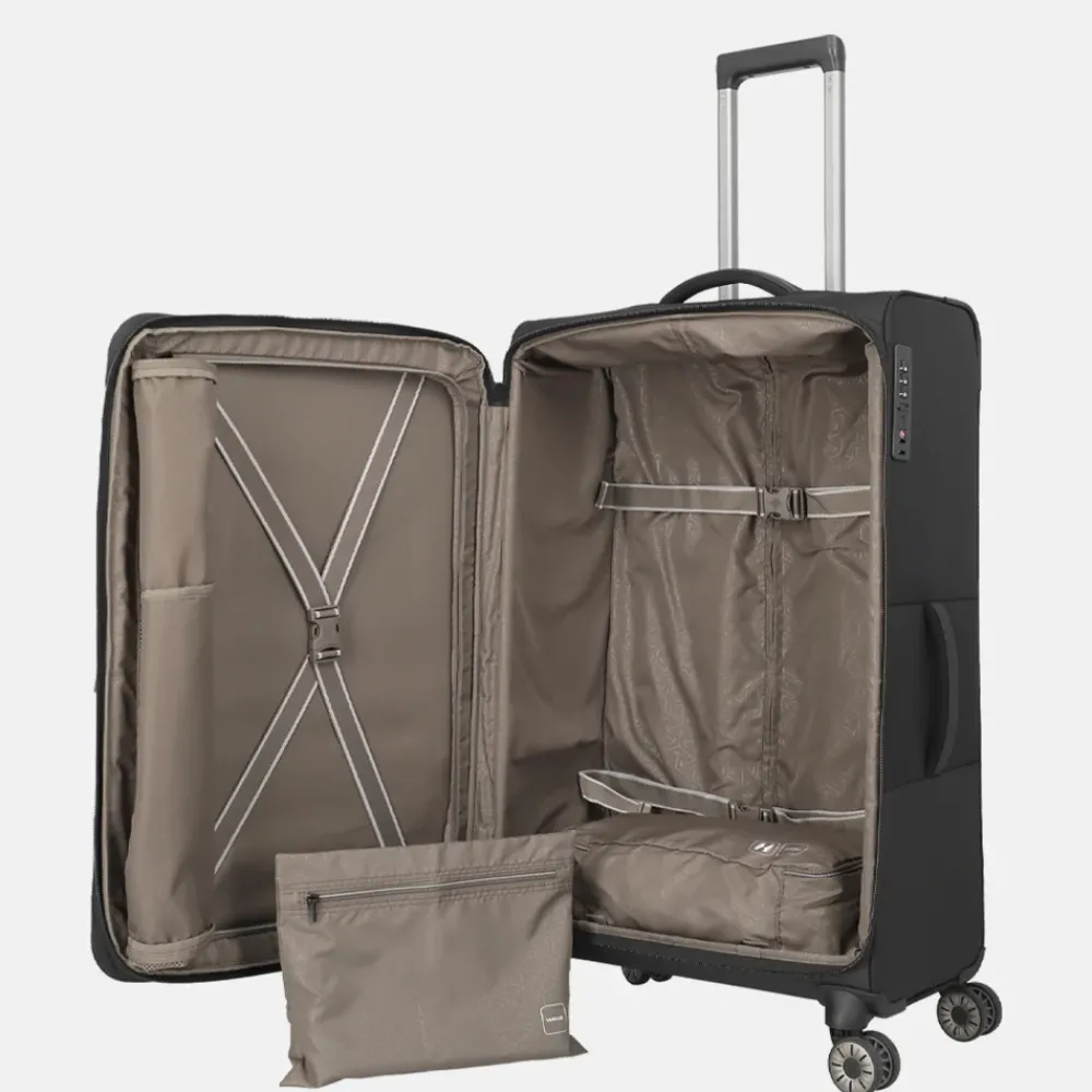 Reiskoffers^Travelite Crosslite 5.0 reiskoffer 77 cm black