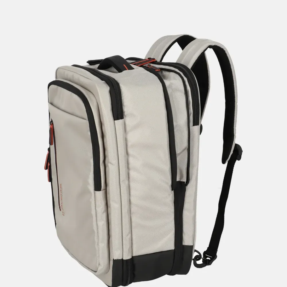 Handbagage Tassen | Underseaters^Travelite Crosslite 5.0 underseater rugzak 15 inch beige