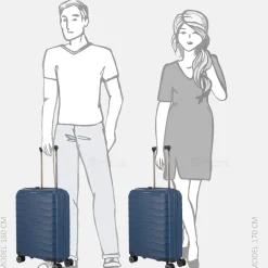 Handbagage Koffers^Travelite handbagage koffer 55 cm blue