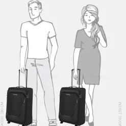 Handbagage Koffers^Travelite Jetpack handbagage koffer 55 cm black