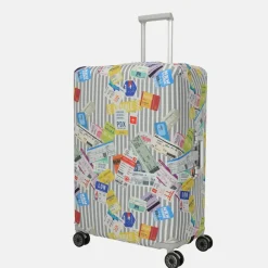 Kofferhoezen^Travelite kofferhoes L blue white