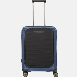 Handbagage Koffers^Travelite Mooby frontpocket handbagage koffer 55 cm blue