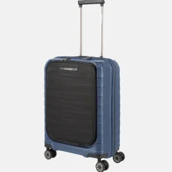Handbagage Koffers^Travelite Mooby frontpocket handbagage koffer 55 cm blue
