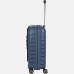 Handbagage Koffers^Travelite Mooby frontpocket handbagage koffer 55 cm blue