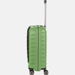 Handbagage Koffers^Travelite Mooby frontpocket handbagage koffer 55 cm green