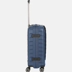 Handbagage Koffers^Travelite Mooby frontpocket handbagage koffer 55 cm blue