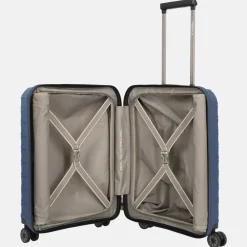 Handbagage Koffers^Travelite Mooby frontpocket handbagage koffer 55 cm blue