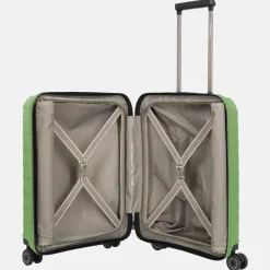 Handbagage Koffers^Travelite Mooby frontpocket handbagage koffer 55 cm green
