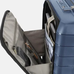 Handbagage Koffers^Travelite Mooby frontpocket handbagage koffer 55 cm blue