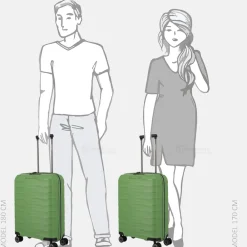 Handbagage Koffers^Travelite Mooby handbagage koffer 55 cm green