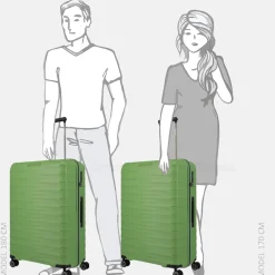 Reiskoffers^Travelite Mooby reiskoffer 77 cm green