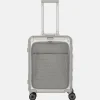 Handbagage Koffers^Travelite Next 2.0 Frontpocket handbagage koffer 55 cm silver