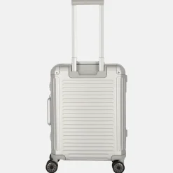 Handbagage Koffers^Travelite Next 2.0 Frontpocket handbagage koffer 55 cm silver