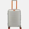 Handbagage Koffers^Travelite Next 2.0 handbagage koffer 55 cm Limited Edition silver-orange