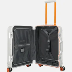 Handbagage Koffers^Travelite Next 2.0 handbagage koffer 55 cm Limited Edition silver-orange