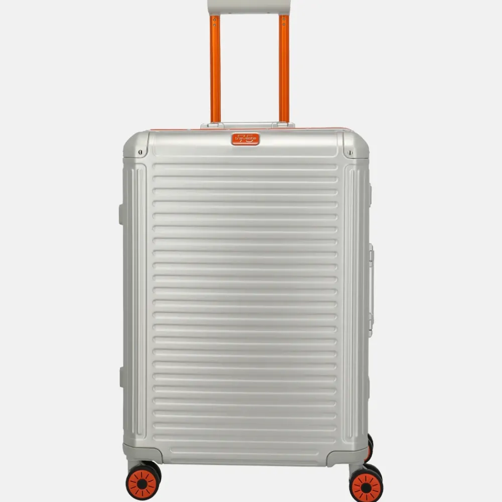 Reiskoffers^Travelite Next 2.0 reiskoffer 67 cm Limited Edition silver-orange