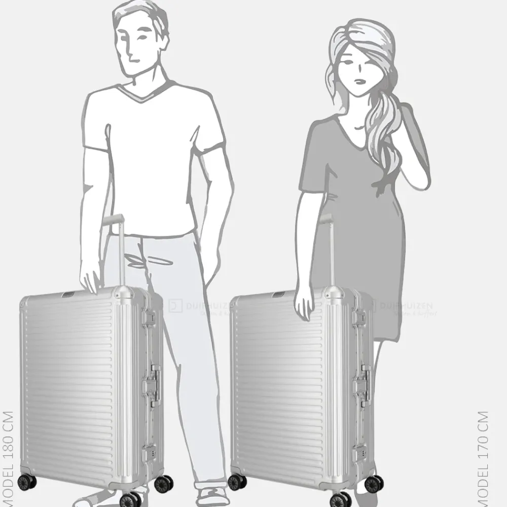 Reiskoffers^Travelite Next 2.0 reiskoffer 77 cm silver