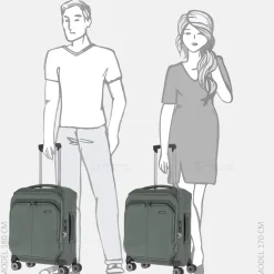Handbagage Koffers^Travelite Priima handbagage koffer 55 cm olive