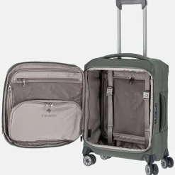 Handbagage Koffers^Travelite Priima handbagage koffer 55 cm olive