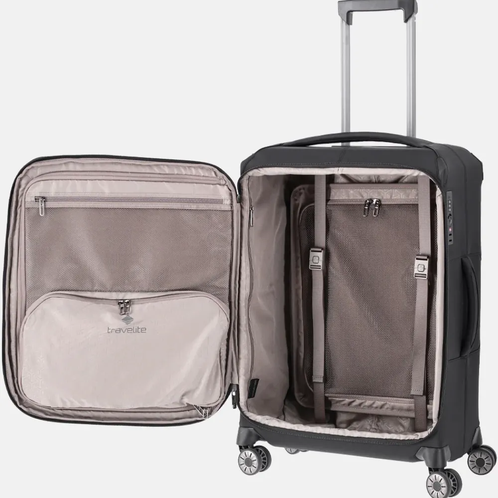 Reiskoffers^Travelite Priima koffer 68 cm black