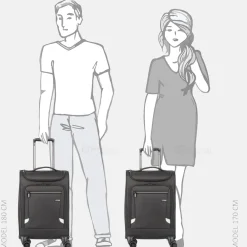 Handbagage Koffers^Travelite toploader handbagage koffer 55 cm black