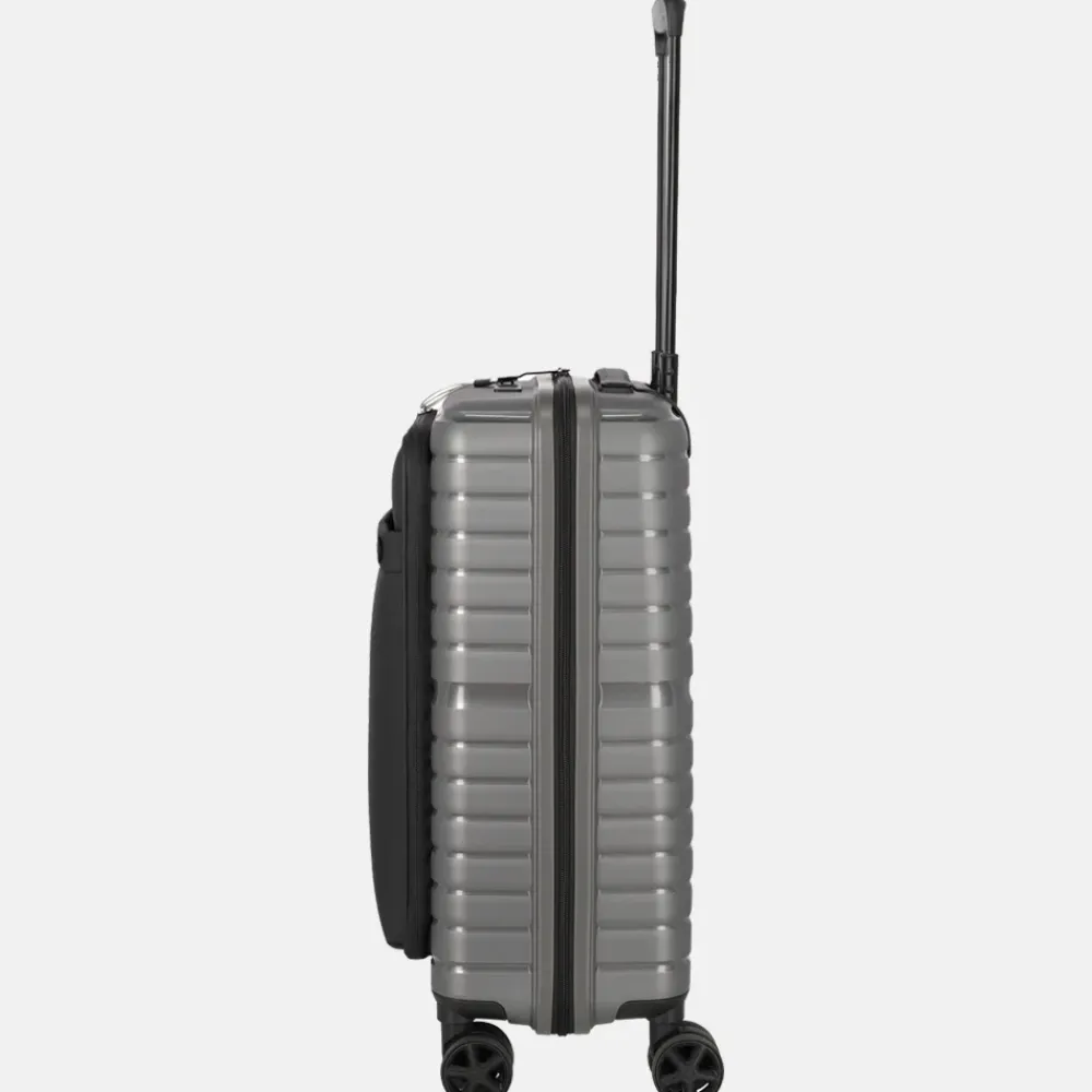Handbagage Koffers^Travelite Trient Frontpocket handbagage koffer 55 cm anthracite