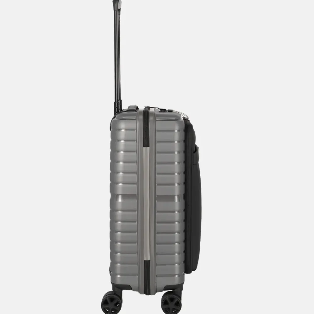 Handbagage Koffers^Travelite Trient Frontpocket handbagage koffer 55 cm anthracite