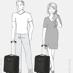 Underseaters | Underseaters^Travelite Underseater koffer 43 cm black