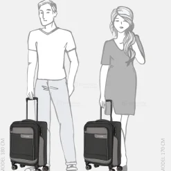 Handbagage Koffers^Travelite Viia handbagage koffer 55 cm anthracite
