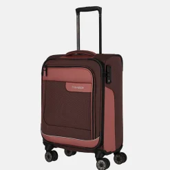 Handbagage Koffers^Travelite Viia handbagage koffer 55 cm rose
