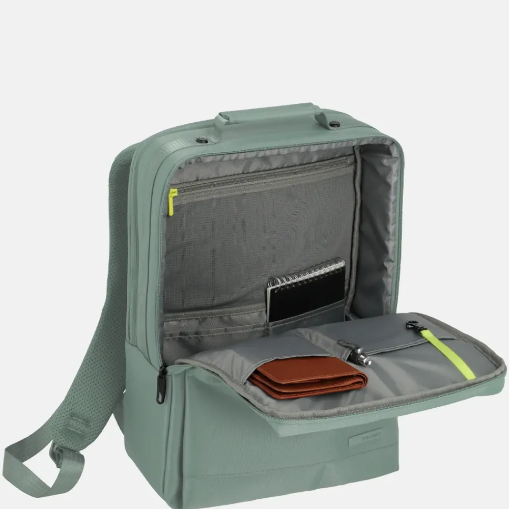 Laptop Rugzakken^Travelite Workfloow laptoprugzak 15 inch M sage
