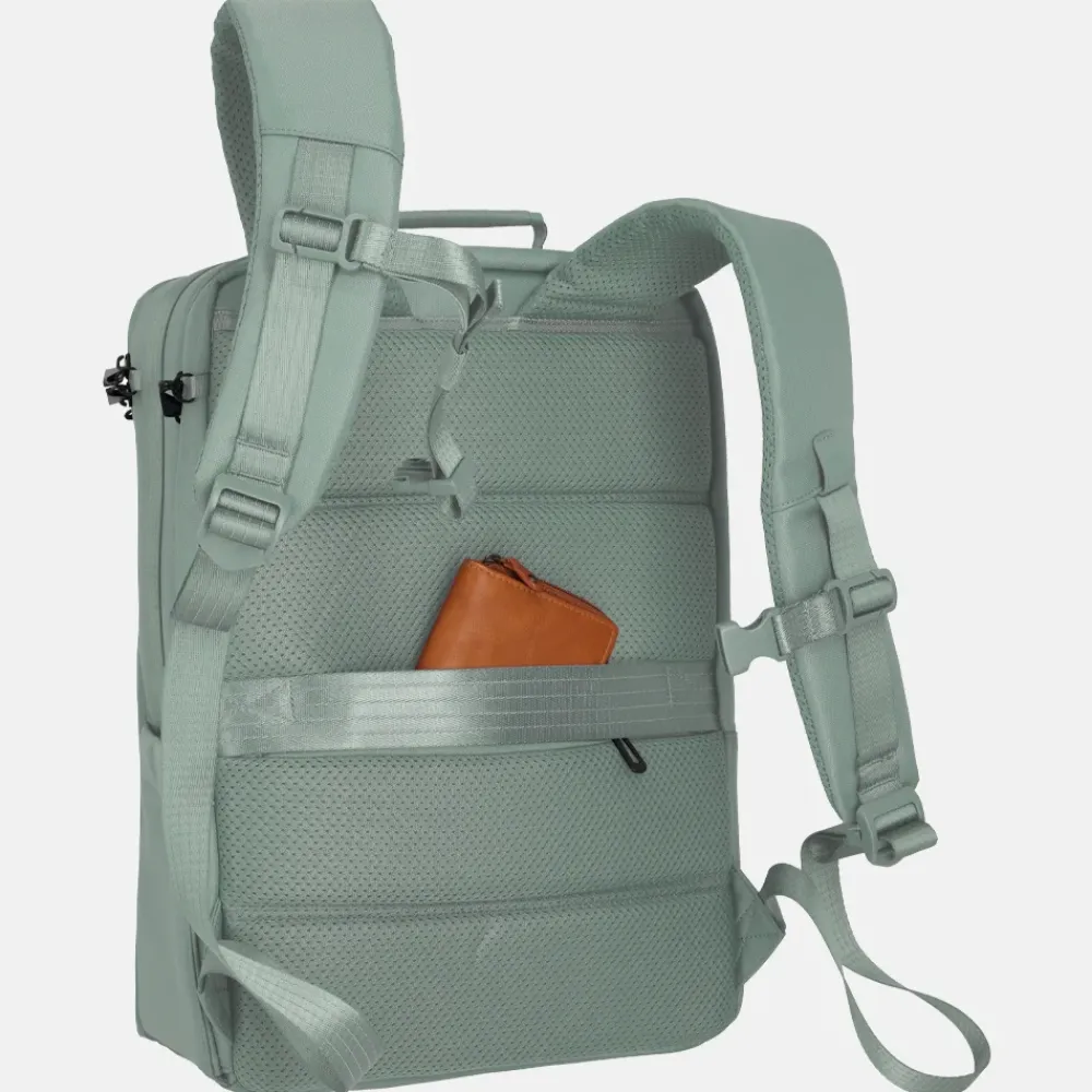 Laptop Rugzakken^Travelite Workfloow laptoprugzak 15 inch M sage
