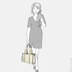 Shoppers^Valentino Bags Candle shopper naturale/nero