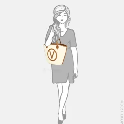 Shoppers^Valentino Bags Covent shopper naturale/cuoi