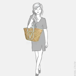 Shoppers^Valentino Bags Samuela shopper nat/azzurro