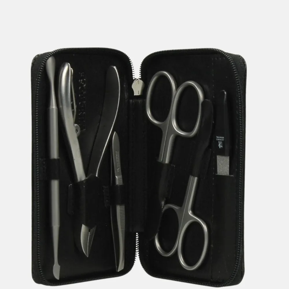 Make-Up Tasjes^Windrose manicure etui zwart