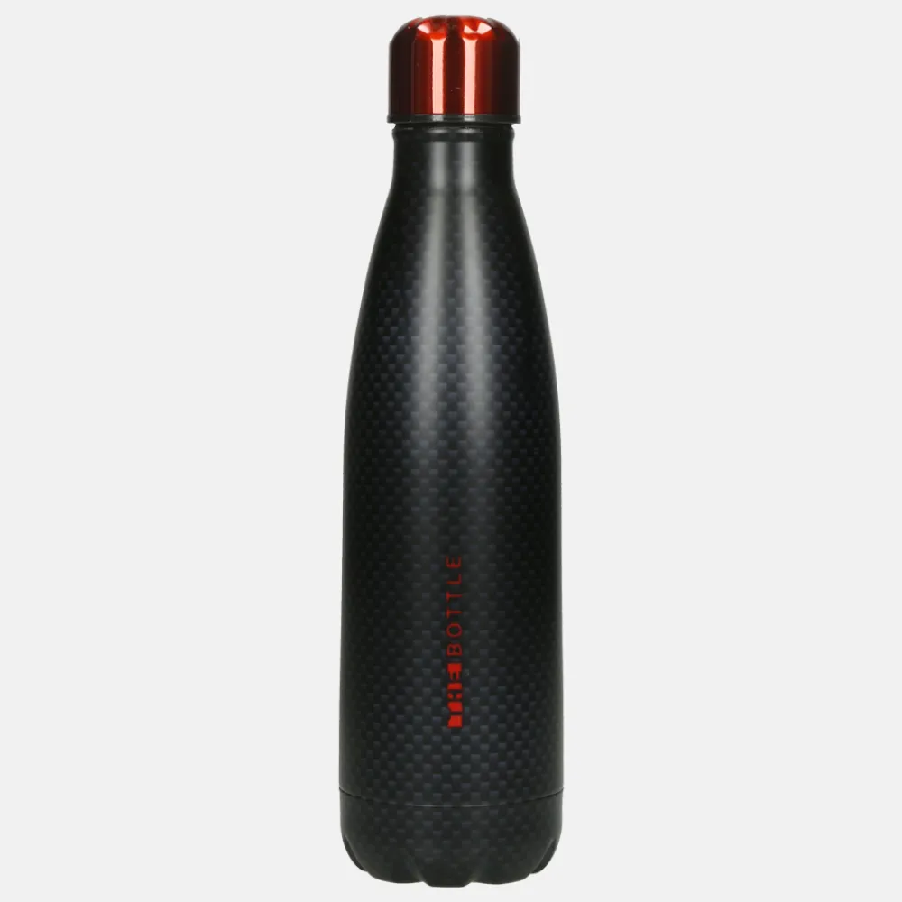 Gepersonaliseerde Drinkflessen | Drinkflessen^The Bottle Xanadoo Carbon style drinkfles 500 ml mat zwart