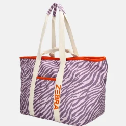 Strandtassen^Zebra Trends Elise strandtas lilac zebra