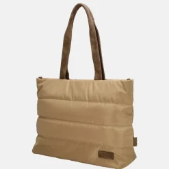 Dames Laptoptassen^Zebra Trends Elkse Puffy shopper taupe