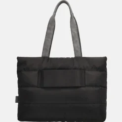 Dames Laptoptassen^Zebra Trends Elkse Puffy shopper zwart