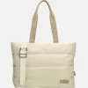 Dames Laptoptassen^Zebra Trends Elske Puffy shopper creme