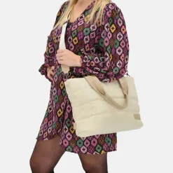 Handtassen^Zebra Trends Elske puffy handtas M creme