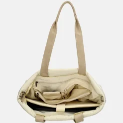 Dames Laptoptassen^Zebra Trends Elske Puffy shopper creme