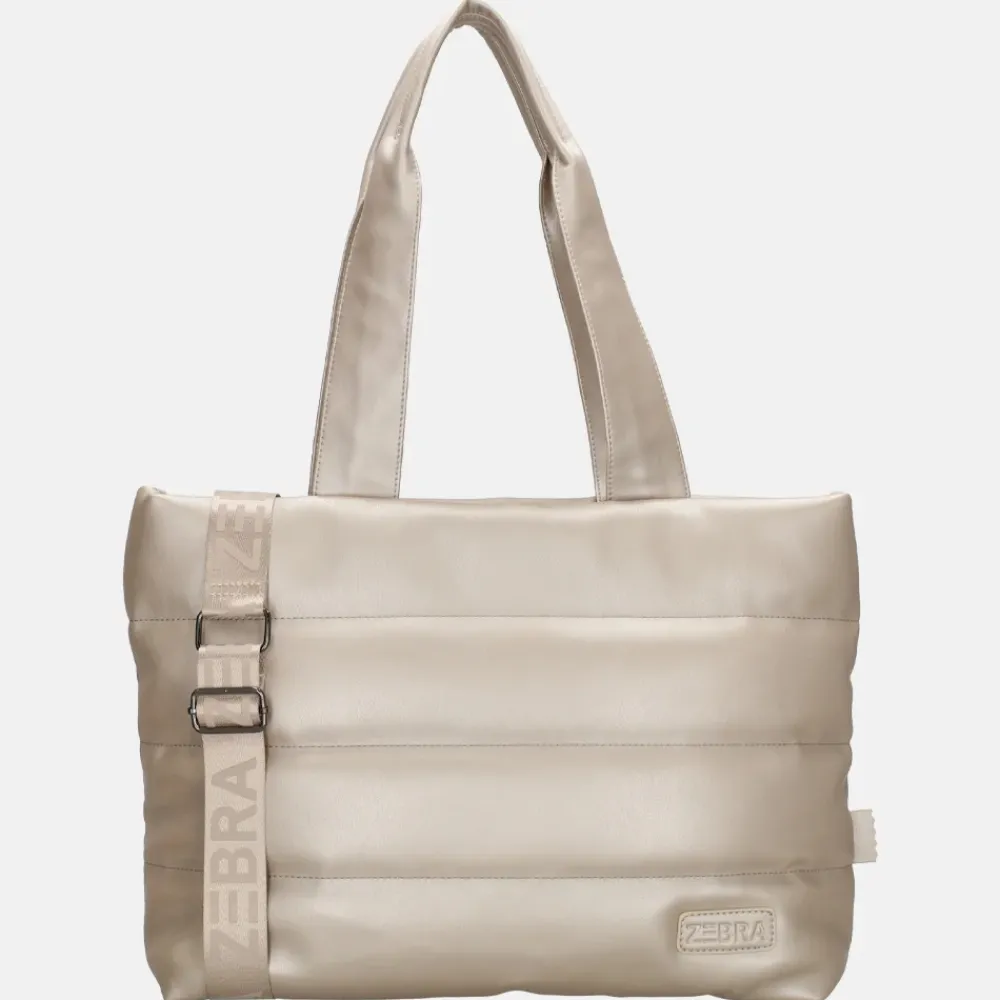 Dames Laptoptassen^Zebra Trends Evie shopper champagne