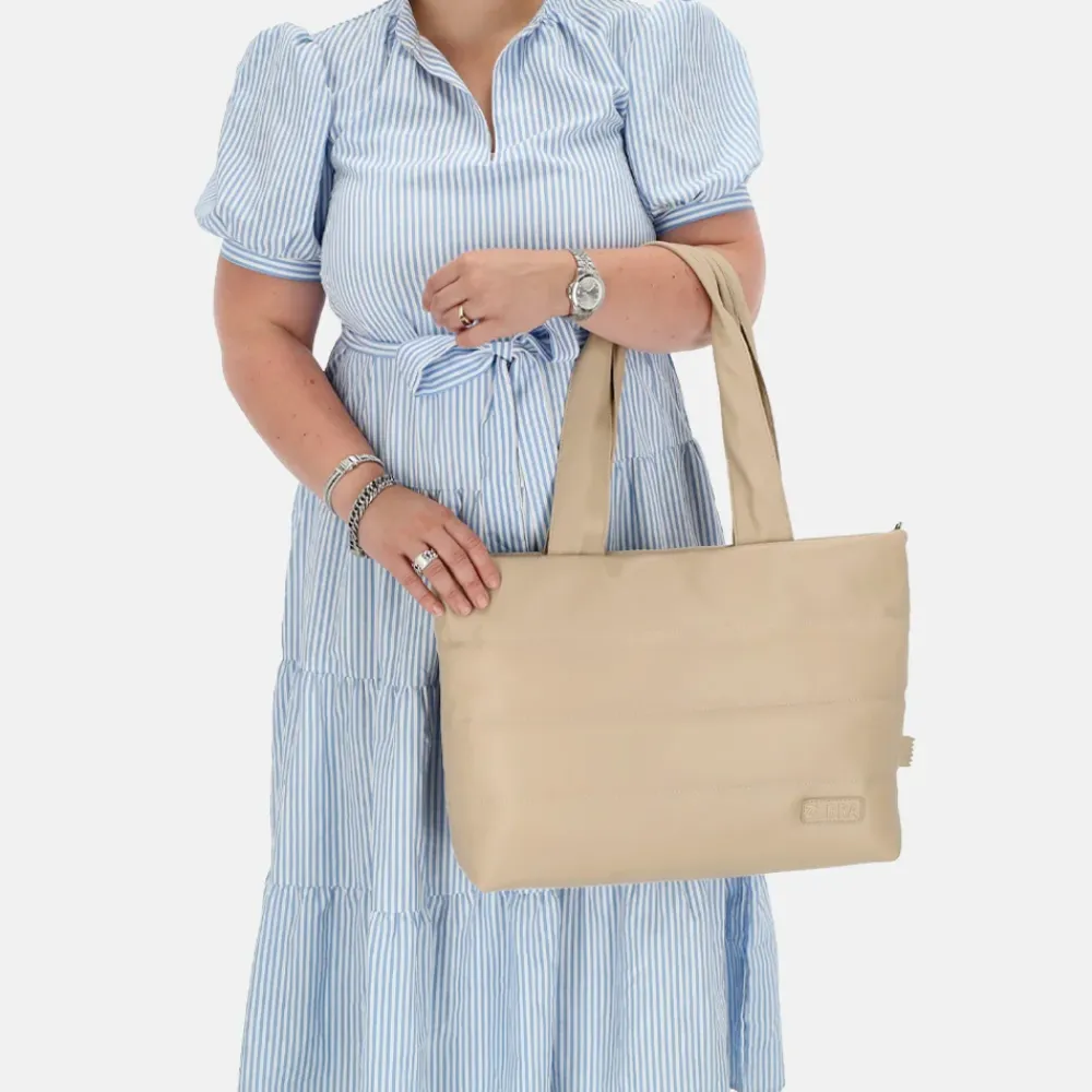 Dames Laptoptassen^Zebra Trends Evie shopper licht taupe