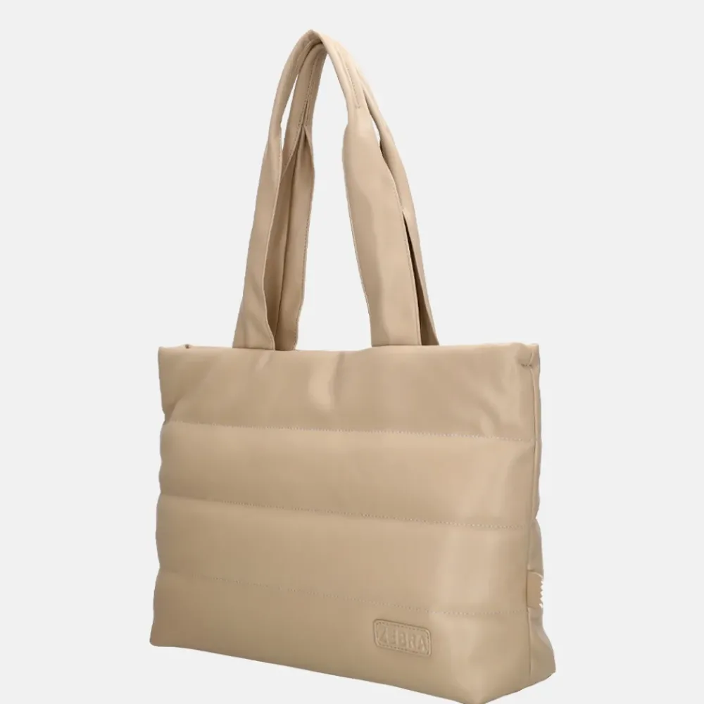 Dames Laptoptassen^Zebra Trends Evie shopper licht taupe