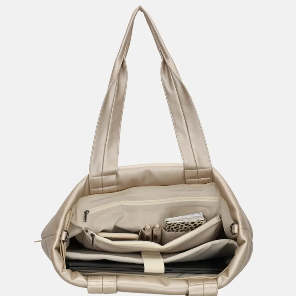 Dames Laptoptassen^Zebra Trends Evie shopper champagne