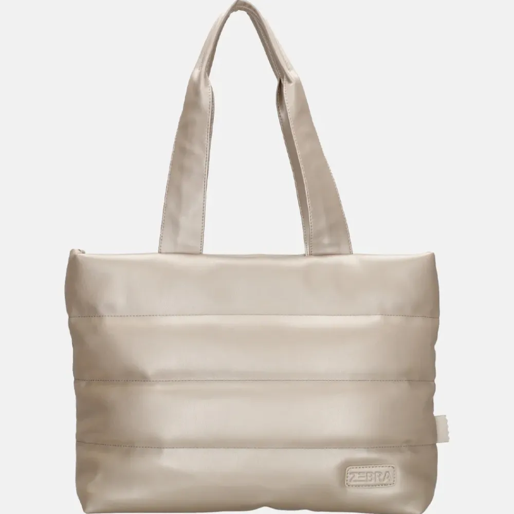 Dames Laptoptassen^Zebra Trends Evie shopper champagne