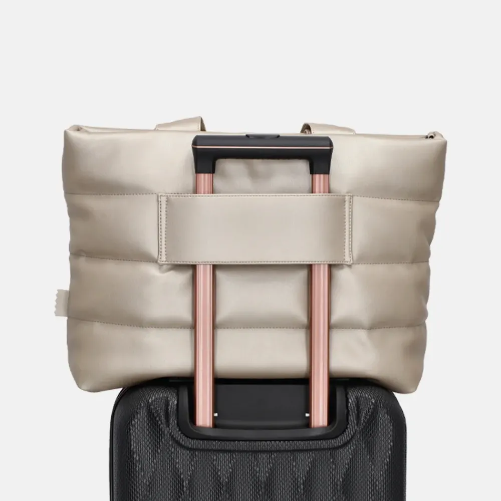Dames Laptoptassen^Zebra Trends Evie shopper champagne